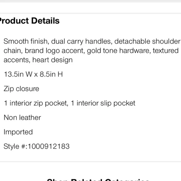 LOVE MOSCHINO BAG W HEART DESIGN. Zip close, crossbody strap! New